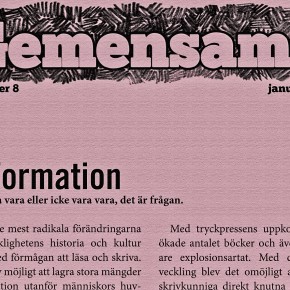 Kvartersbladet Gemensamt! nr 8 Kvartersbladet Gemensamt! nr 8