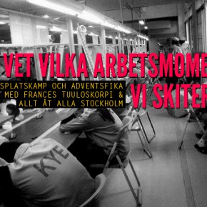 "VI VET VILKA ARBETSMOMENT VI SKITER I" - Arbetsplatskamp och adventsfika med Frances Tuuloskorpi & Allt åt Alla "VI VET VILKA ARBETSMOMENT VI SKITER I" - Arbetsplatskamp och adventsfika med Frances Tuuloskorpi & Allt åt Alla